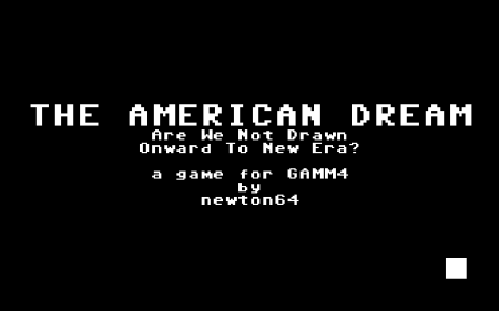 The American Dream title screen