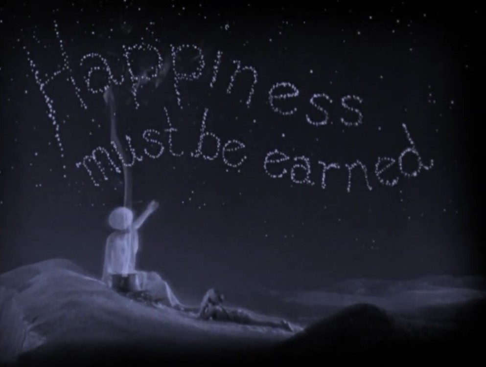 Still from The Thief of Bagdad~ 'Happiness must be earned'