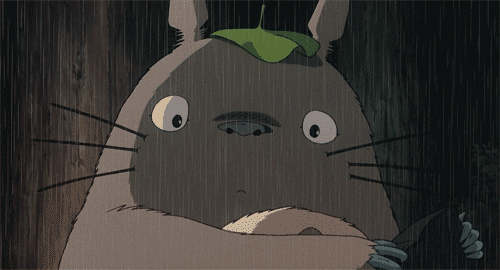 Blinking Totoro animated gif