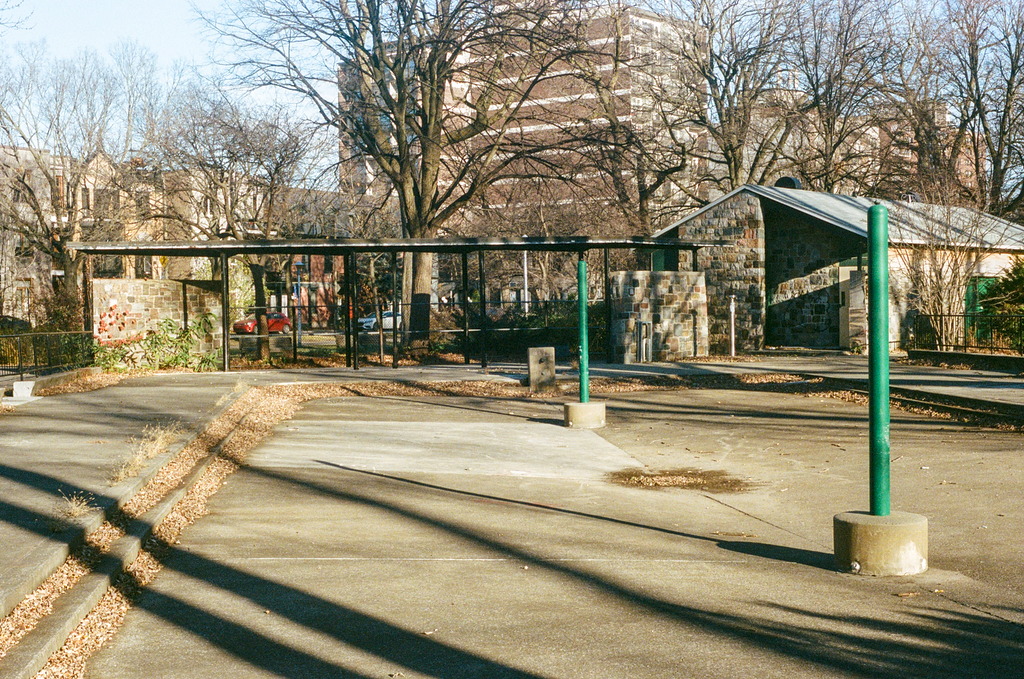 A dry wading pool at Parc Lafontaine