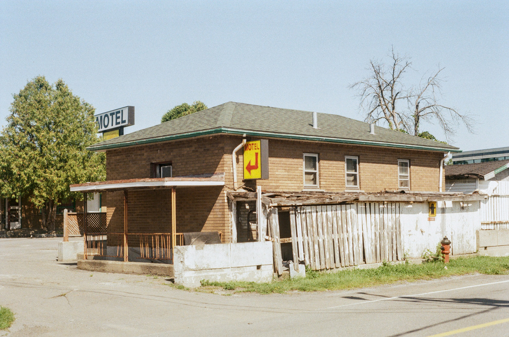 An abandoned motel