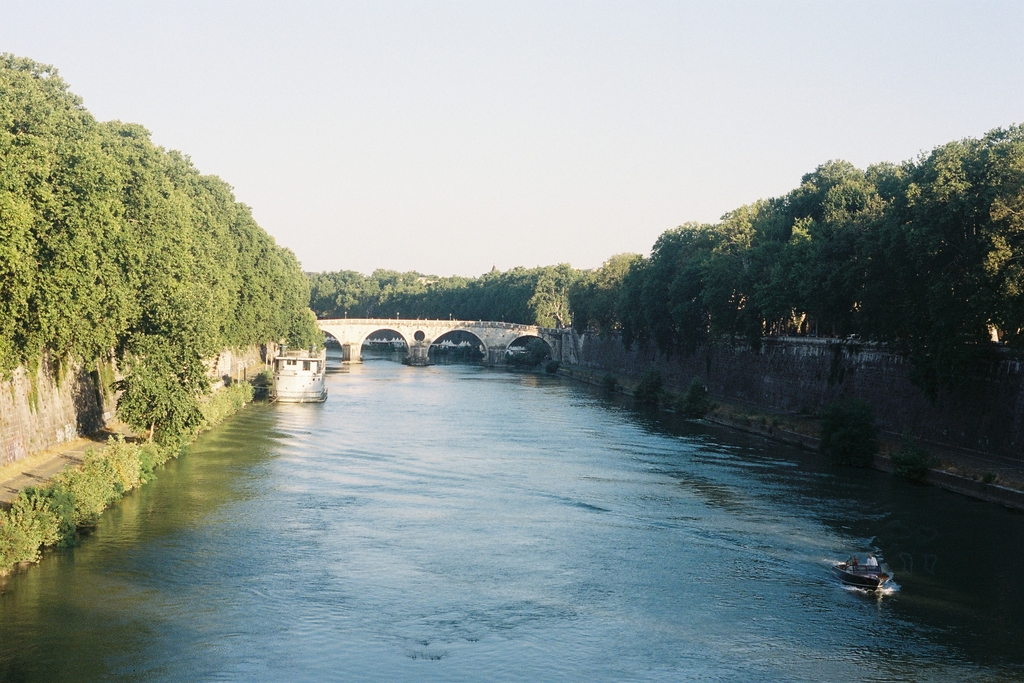 The Tiber, with the Ponte Sisto in the background