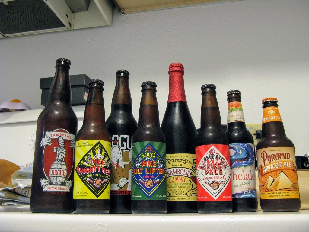 various bottles of beer